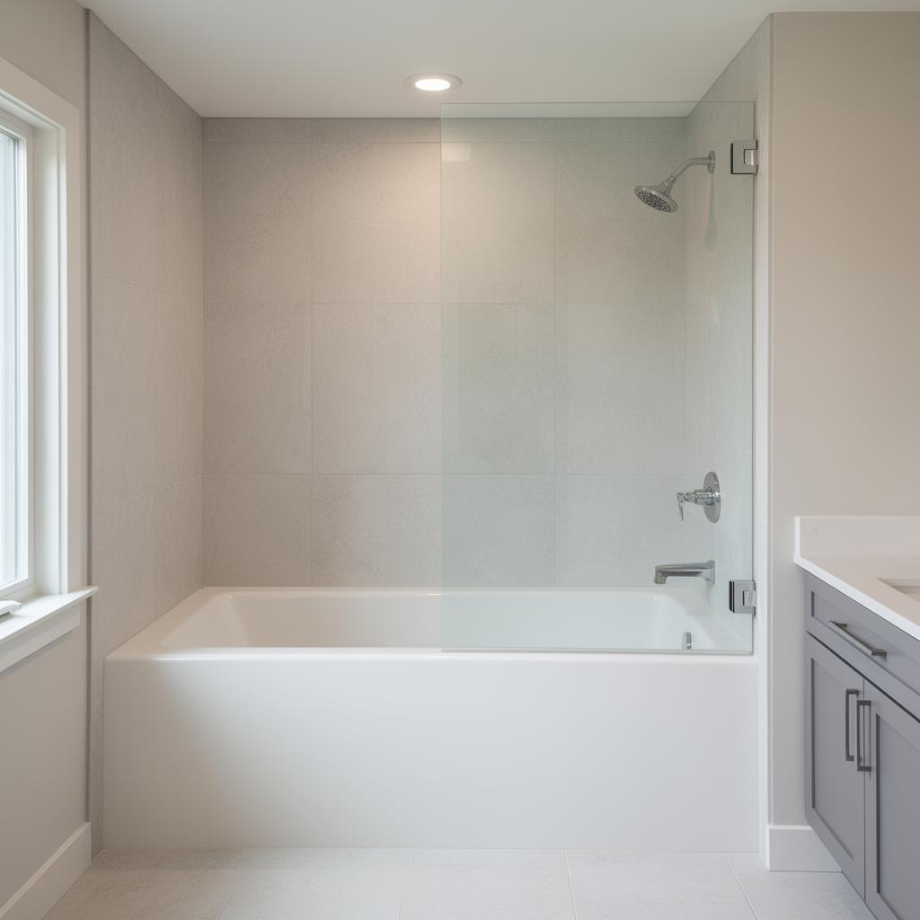 Completed bathtub installation