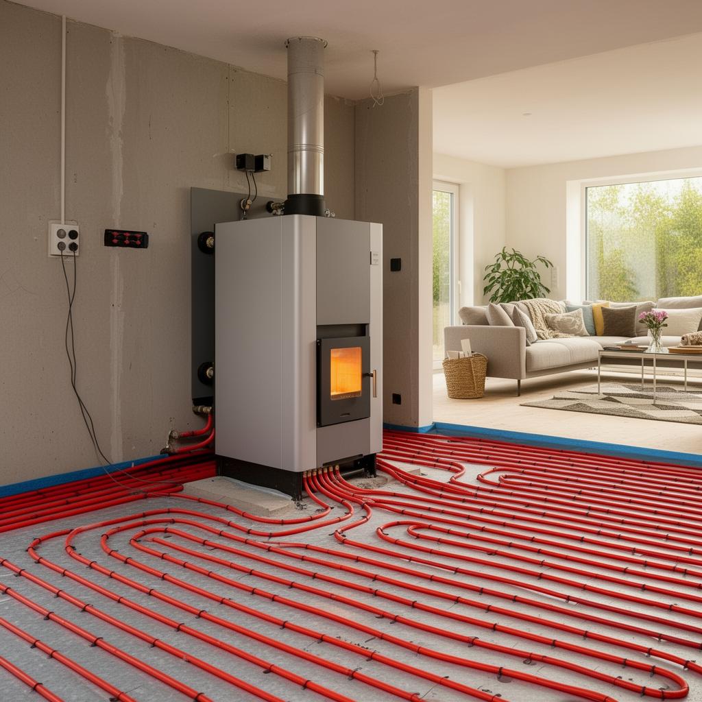 Hydronic heating system with boiler