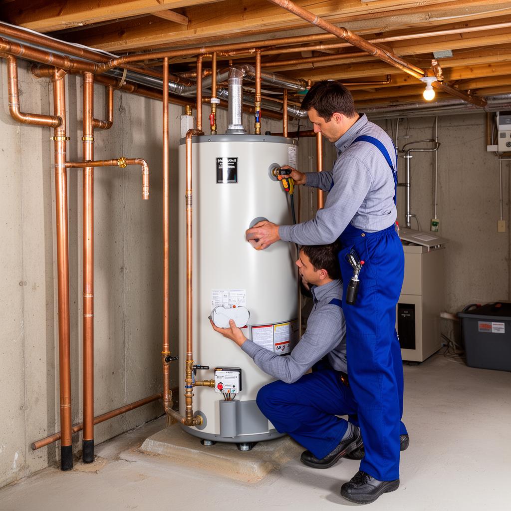 Water heater installation in Coquitlam home