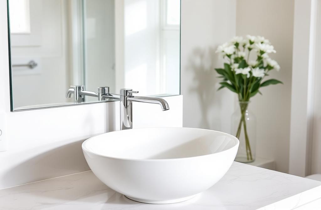 Bathroom faucet installation