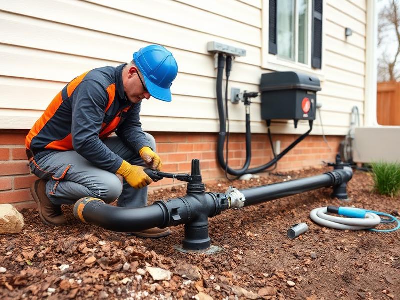 Gas line installation for BBQ box