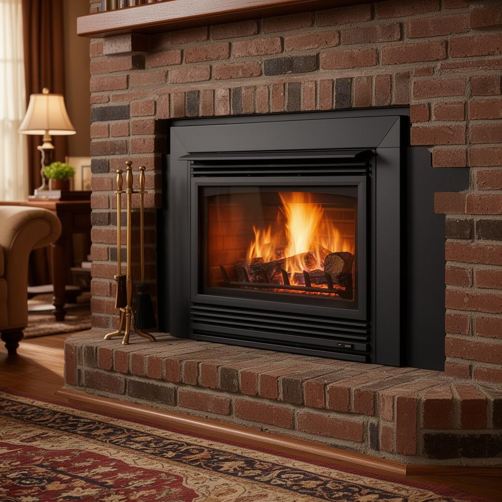 Gas fireplace insert installation
