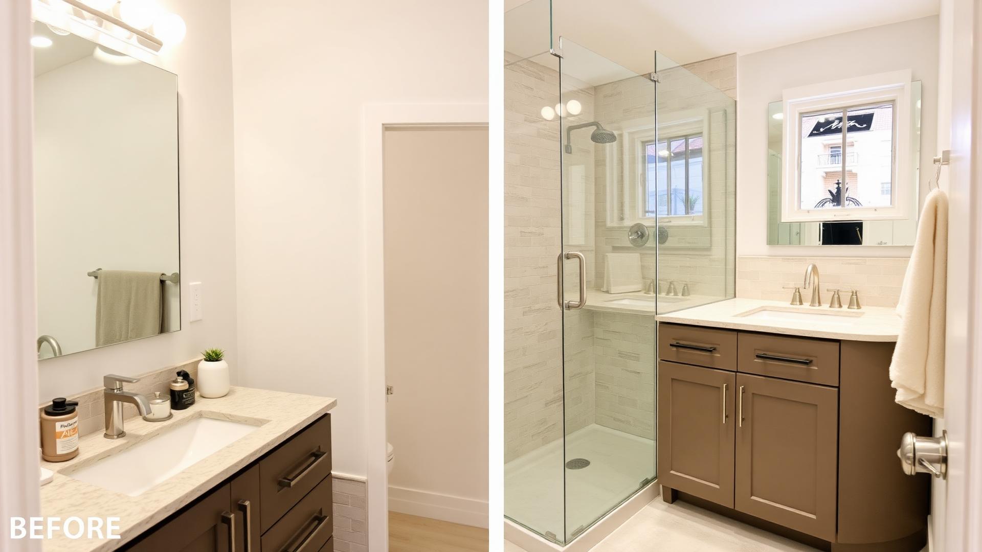 Modern bathroom renovation in Port Moody home