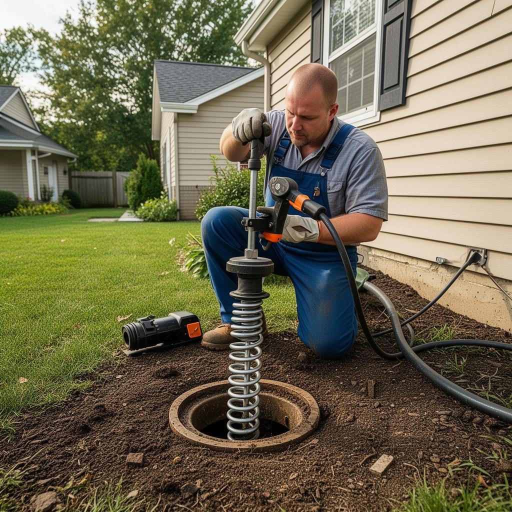 Mechanical sewer snaking equipment