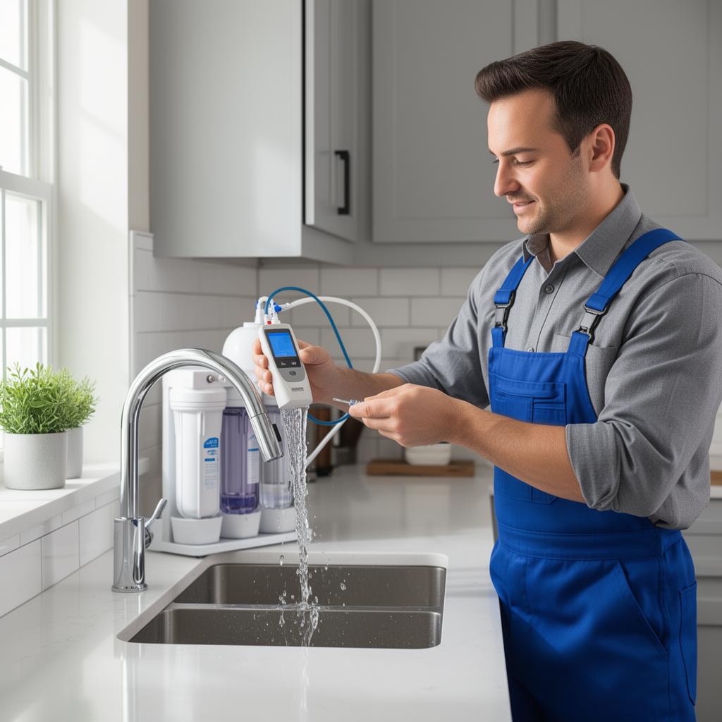 Water filtration system testing and quality check