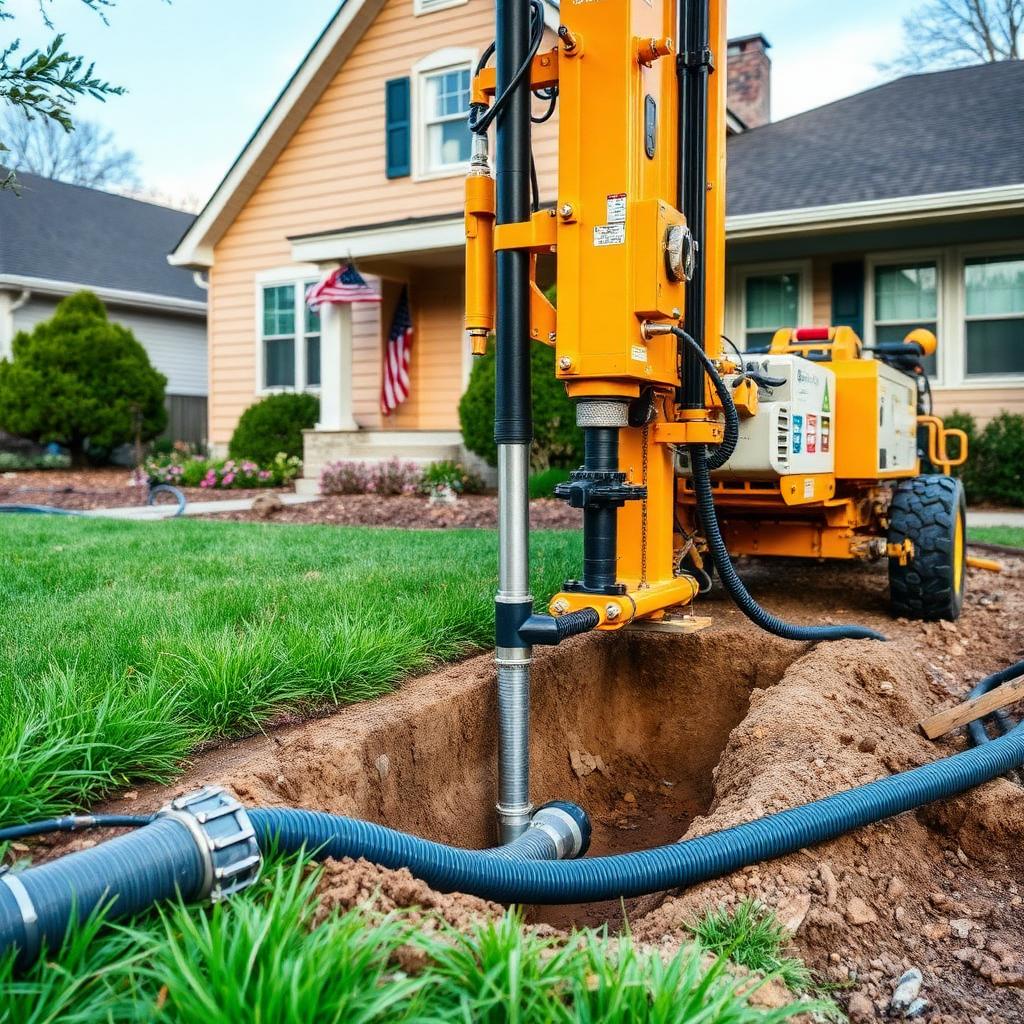 Trenchless water main installation equipment